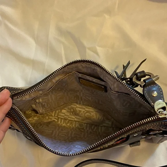 Salvatore Ferragamo Beige and Brown Leopard Shoulder Bag AUTHENTIC - Picture 3 of 7